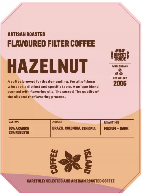 FILTER COFFEE FLAVORED HAZELNUT (200g)
