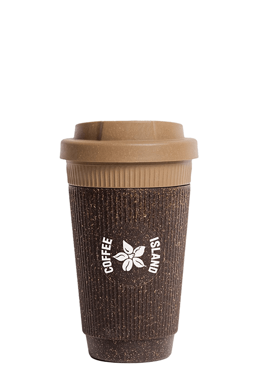 REUSABLE CUP MADE OF COFFEE 12OZ